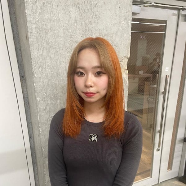 前髪デザインカラー