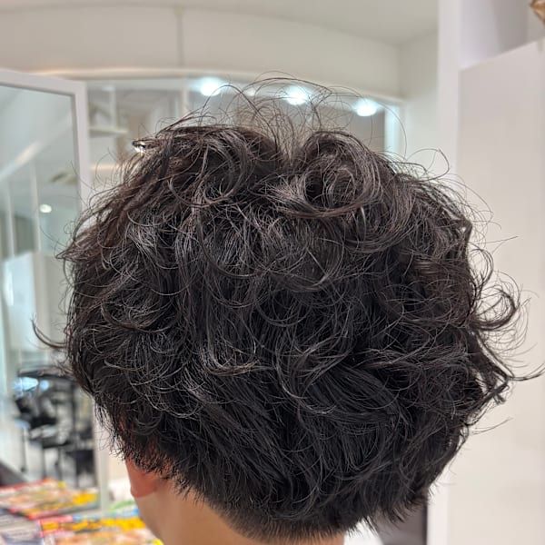 メンズスパイラルパーマ|美容室KISEI イオンスタイル仙台卸町店