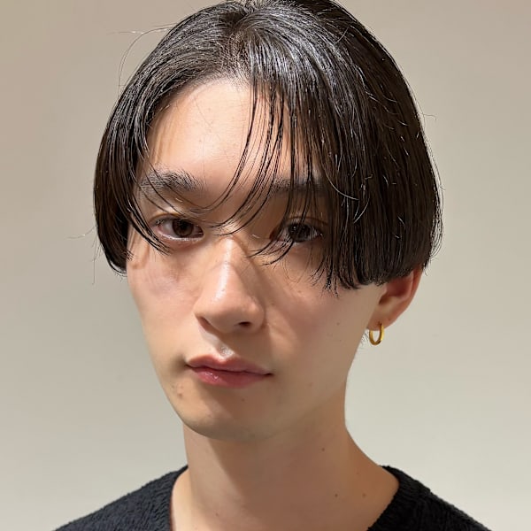 韓国ヘアコンマバング/センターパート/メンズマッシュ|Kisai Buzz