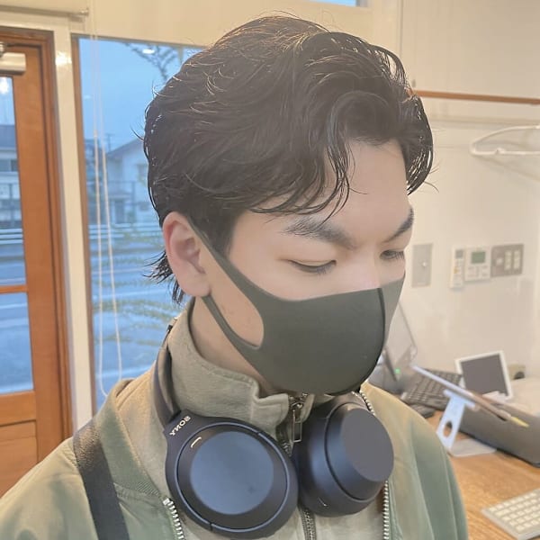 メンズウルフ|きいろいさんかくの美容室 Kanshall【カンシャル】