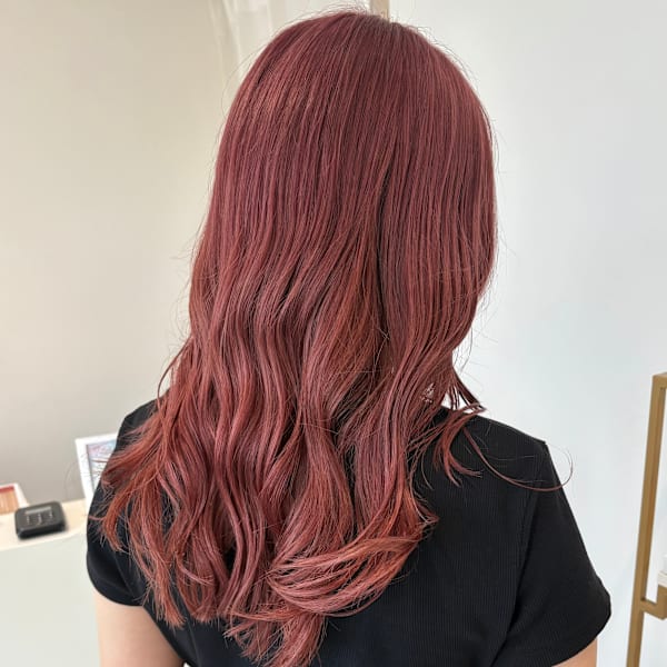 福井/大和田/ブリーチ/ピンクカラー/暖色カラー