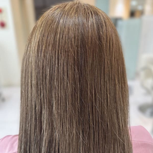 ワンメイクで白髪ぼかし