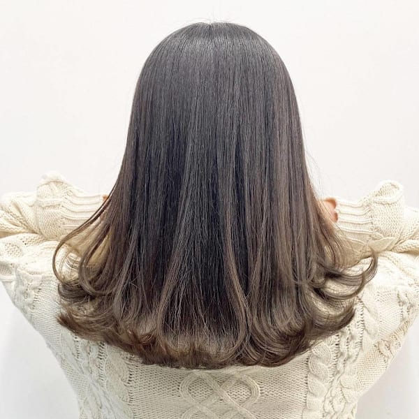 グラデーションベージュセミディ