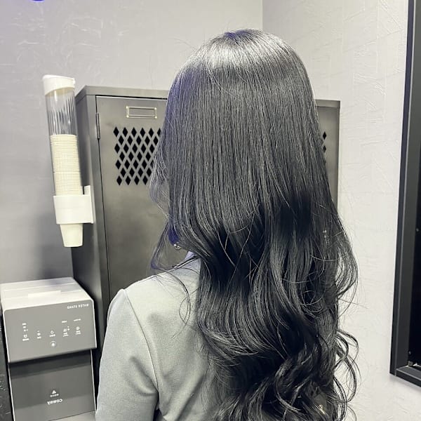 ☆透け感抜群×韓国風ブルーブラック