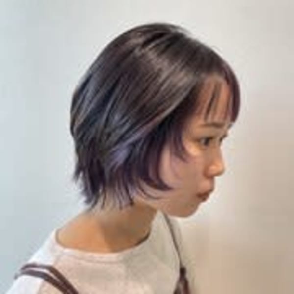 【ショートウルフ】20代30代/メンズライク/ラベンダー