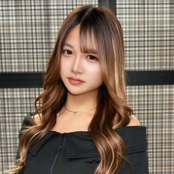 ハイライトカラー ブラウンべージュ ブリーチ プルエクステ