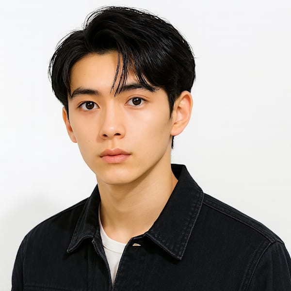 韓国風パーマ ニュアンスパーマ フェザーパーマ 眉毛カット|Men's salon SEPT. 博多