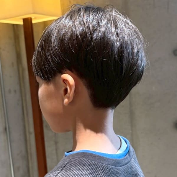 キッズカット マッシュ ショートヘア 刈り上げ 小学生カット