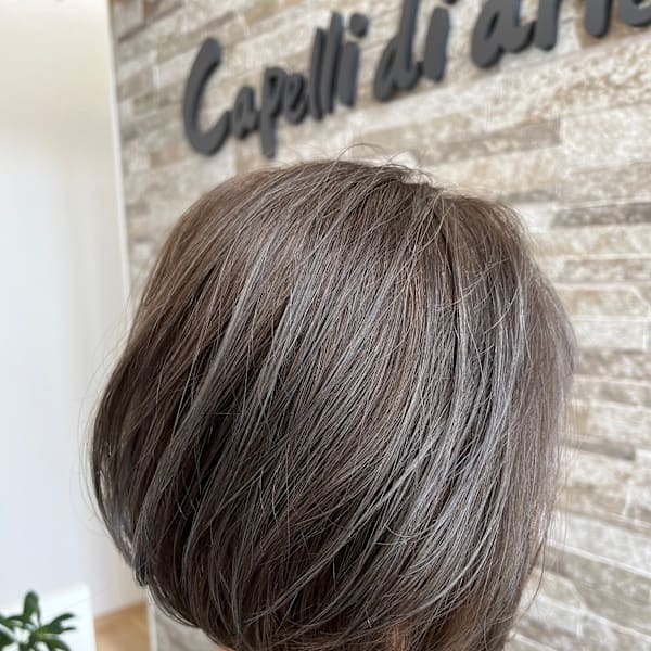 まとまるボブ/大人ボブ/アッシュカラー