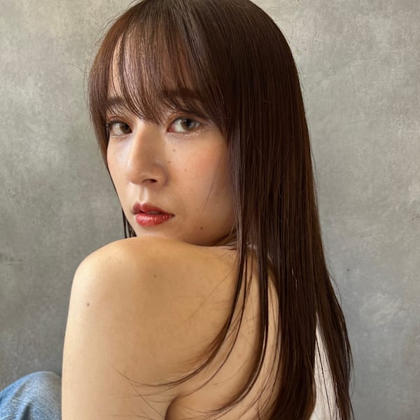 レイヤーカット/マロンベージュ/20代30代40代50代|Pap's de coiffeur 甲東園店