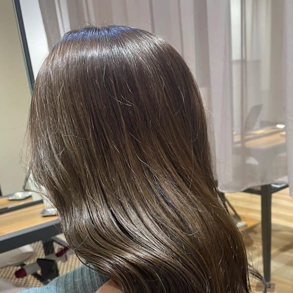 マロンベージュ×7step髪質改善トリートメント|Pap's de coiffeur 甲東園店