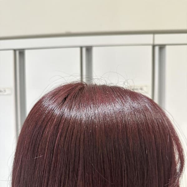 透明感カラー/ブリーチなしWカラー/髪質改善/伊勢原
