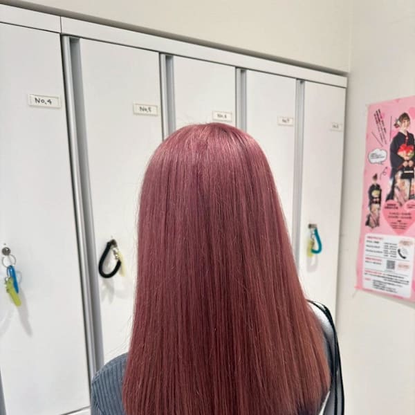 透明感カラー/ブリーチなしWカラー/髪質改善/伊勢原