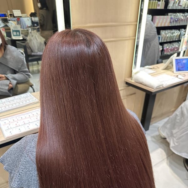 透明感カラー/ブリーチなしWカラー/髪質改善/伊勢原