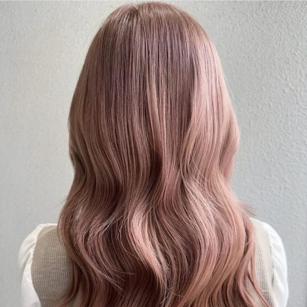 ペールオレンジ/抜きっぱなしブロンド