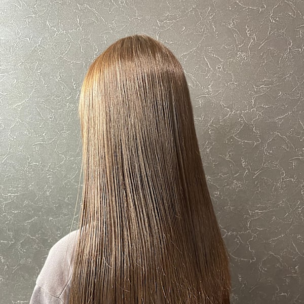 ☆学校職場OK♪ナチュラルカラー×透け感オリーブブラウン