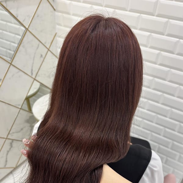 ブリーチなしチョコレートピンク*まゆ