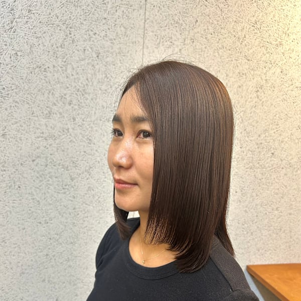 ツヤ髪ストレート