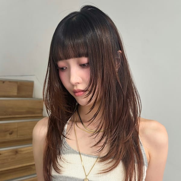 ハッシュカットレイヤーカットシャギーレイヤー
