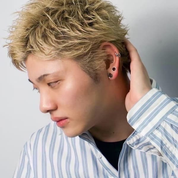 スパイキーショート×ダブルカラー