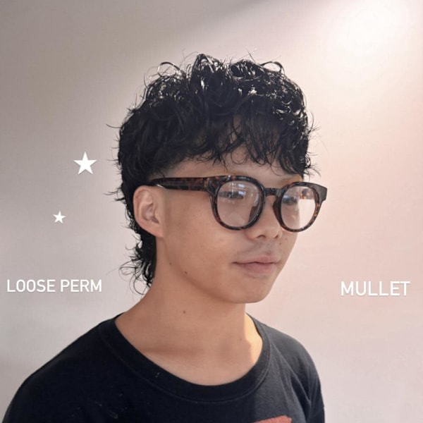 メンズパーマ/マレットヘア/メンズ|fleur by safari