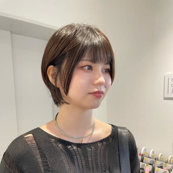 ショートボブウルフくびれ小顔30代40代50代横浜