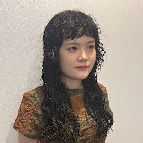 雰囲気アップロングパーマ/前髪パーマ/ウェーブパーマ/横浜