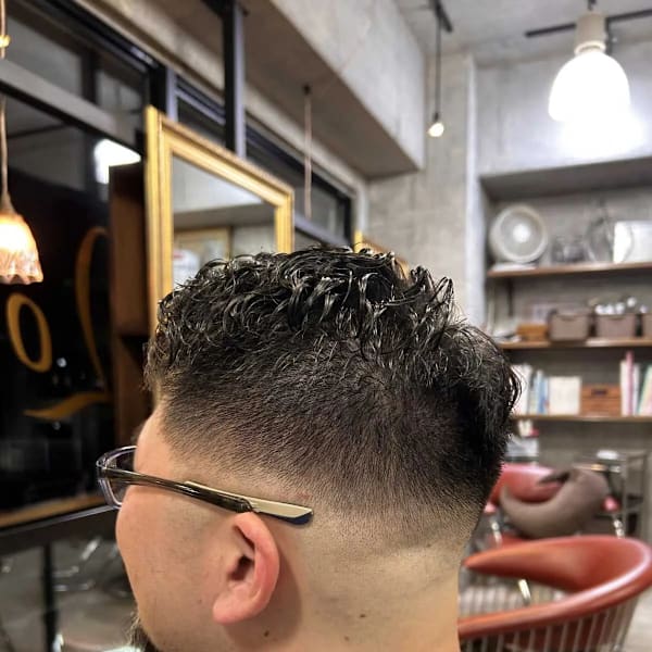 メンズパーマフェードカット
