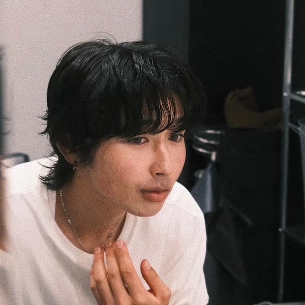 メンズウルフ/ニュアンスパーマ/多賀城/利府/塩釜|BARBER vivre25【ヴィブル】 | 多賀城市・完全個室のモダン理容室