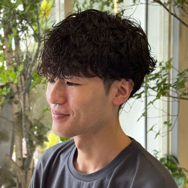 波巻きパーマ/波巻きスパイラル/多賀城/利府/塩釜|BARBER vivre25【ヴィブル】 | 多賀城市・完全個室のモダン理容室