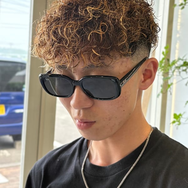 海外風スペインカール/ブラウンメッシュ/多賀城/利府/塩釜