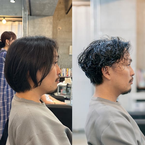 メンズパーマbefore&after◎三軒茶屋 RYUKI|Bond 三軒茶屋