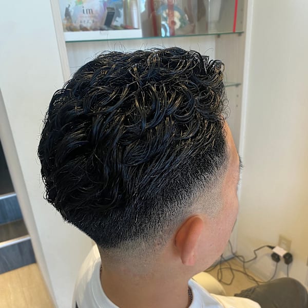 メンズパーマ/フェード/ベリーショート