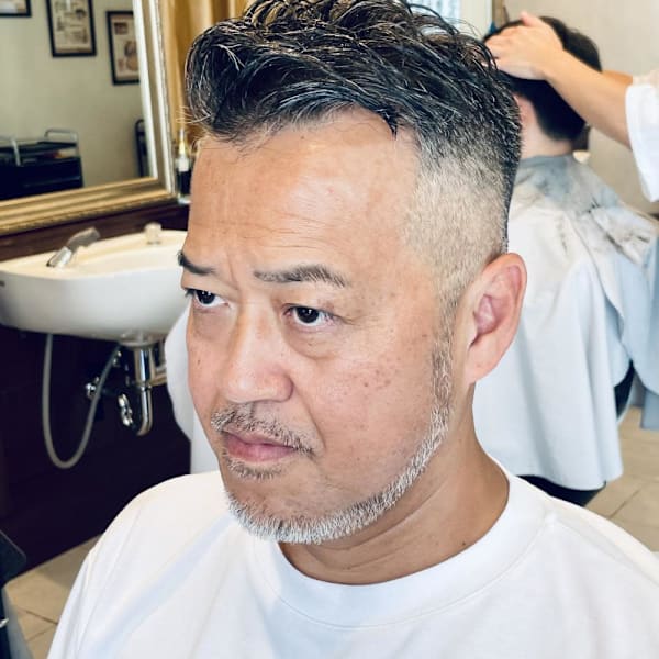 【50代 男性】ロンドンイケオジショート(大宮/バーバー)