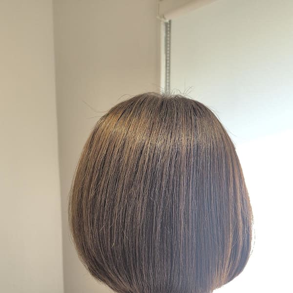 明るい白髪染めボブ|KENJE長後