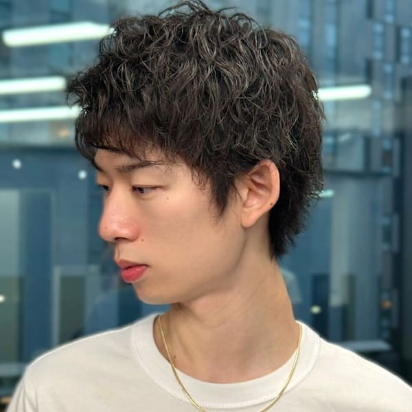 ツイストスパイラルパーマ 束感 眉毛カット マッシュパーマ|髪質改善 SEPT. 天神大名