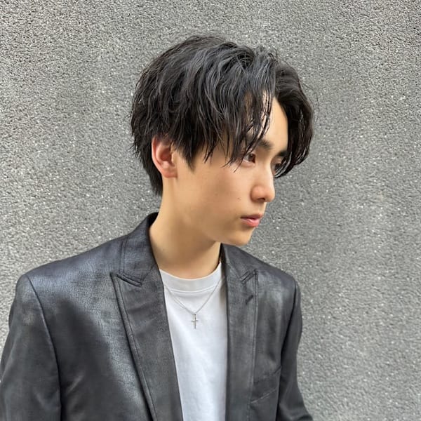 ニュアンスフェザー渋谷駅/学割U24/メンズサロン/フェザー|BLUCK Men's hair 渋谷【ブラック メンズヘア シブヤ】
