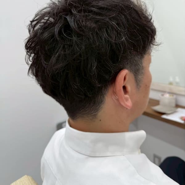 マッシュ/デザインカラー/メンズカット/爽やか無造作ヘア|ROW 横浜【ロウ】