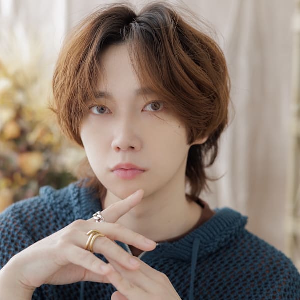 ニュアンスデザインアップバング無造作パーマ ツーブロパーマ|COVER HAIR bliss【カバーヘア ブリス】上尾/上尾西口店