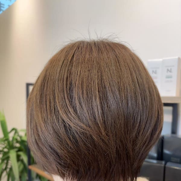 大人ショートボブ|半個室 rire hair 香椎店