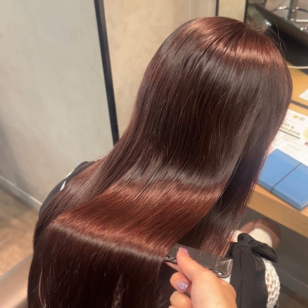 【藤沢髪質改善】ブリーチなし高発色艶カラー