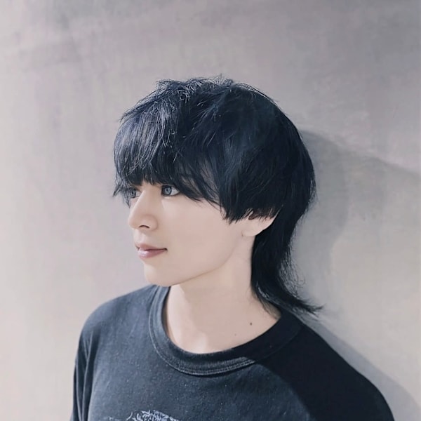 ☆メンズマッシュウルフ×ブルーブラック