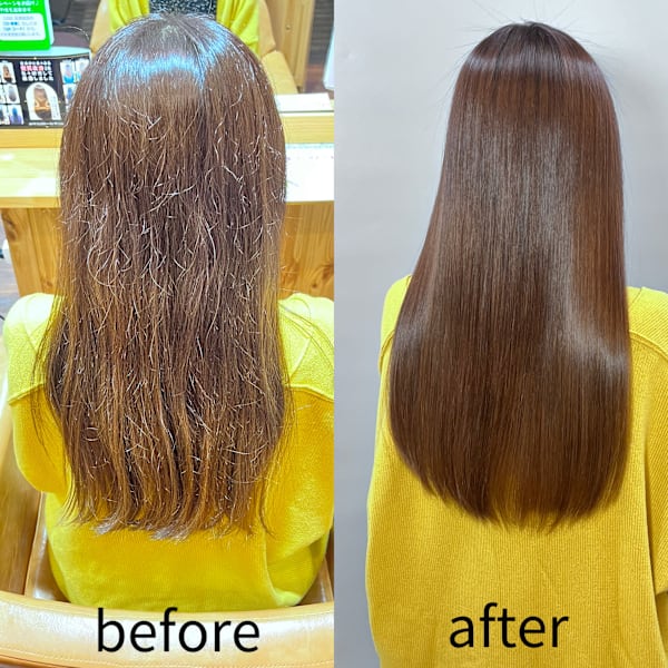 魔法の髪質改善ストレート極|今日の彼女の髪は魔法的