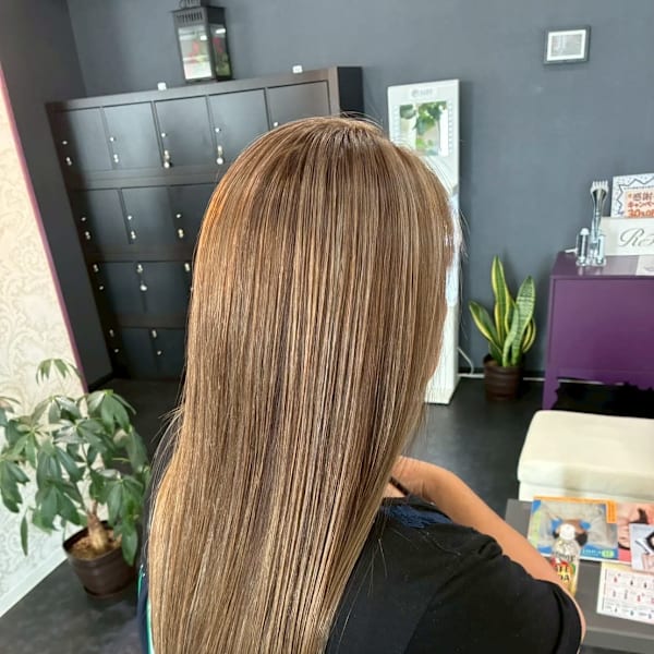 白髪ぼかしハイライト