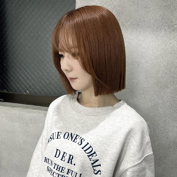 オレンジベージュ／ボブ