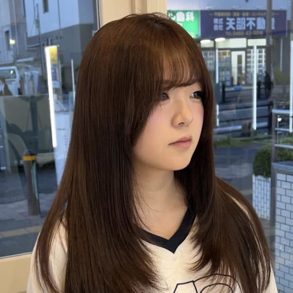 こっくりマロンブラウン×レイヤーカット|sie by KENJE