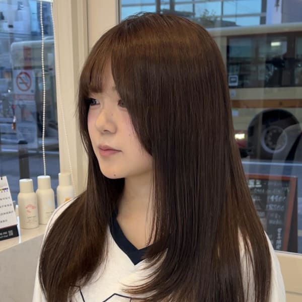 こっくりマロンブラウン×レイヤーカット|sie by KENJE