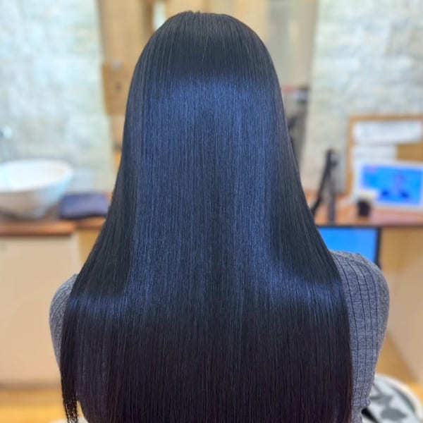 縮毛矯正 サラサラストレート ロングヘア ツヤ髪 髪質改善|Beautissimo 所沢