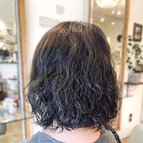 ゆるフワボブパーマ|hairgarden Hug