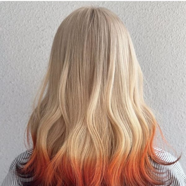 狐カラー/フォックスカラー/ルーツカラー/ペールオレンジ|modish by artina 本厚木店